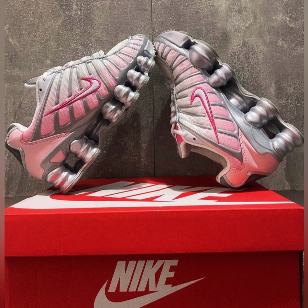 Nike Shox TL 💅 Platinum Pink Foam Metallic Sneakers Shoes HV2520-001 Sz 6.5 7.5 - Picture 7 of 10